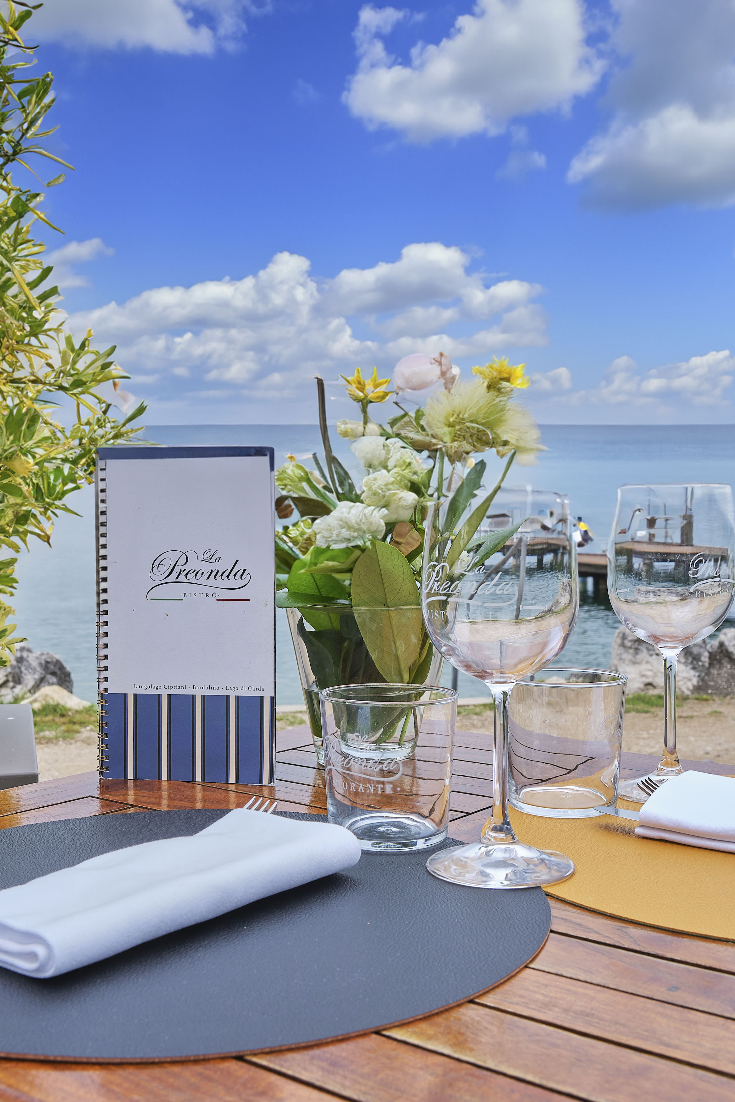 A table at bistrò La Preonda