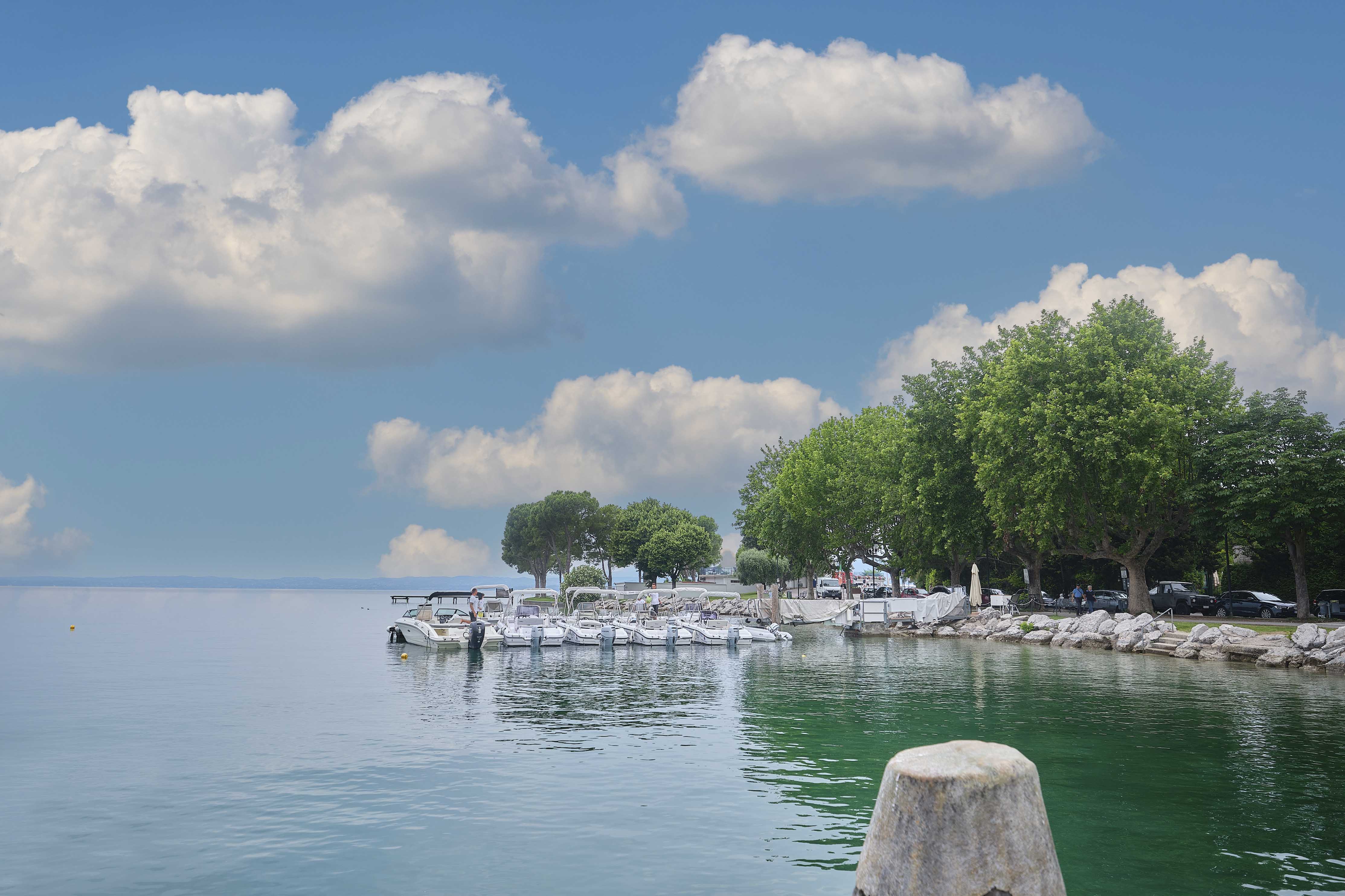 The Bardolino shore by the hotel