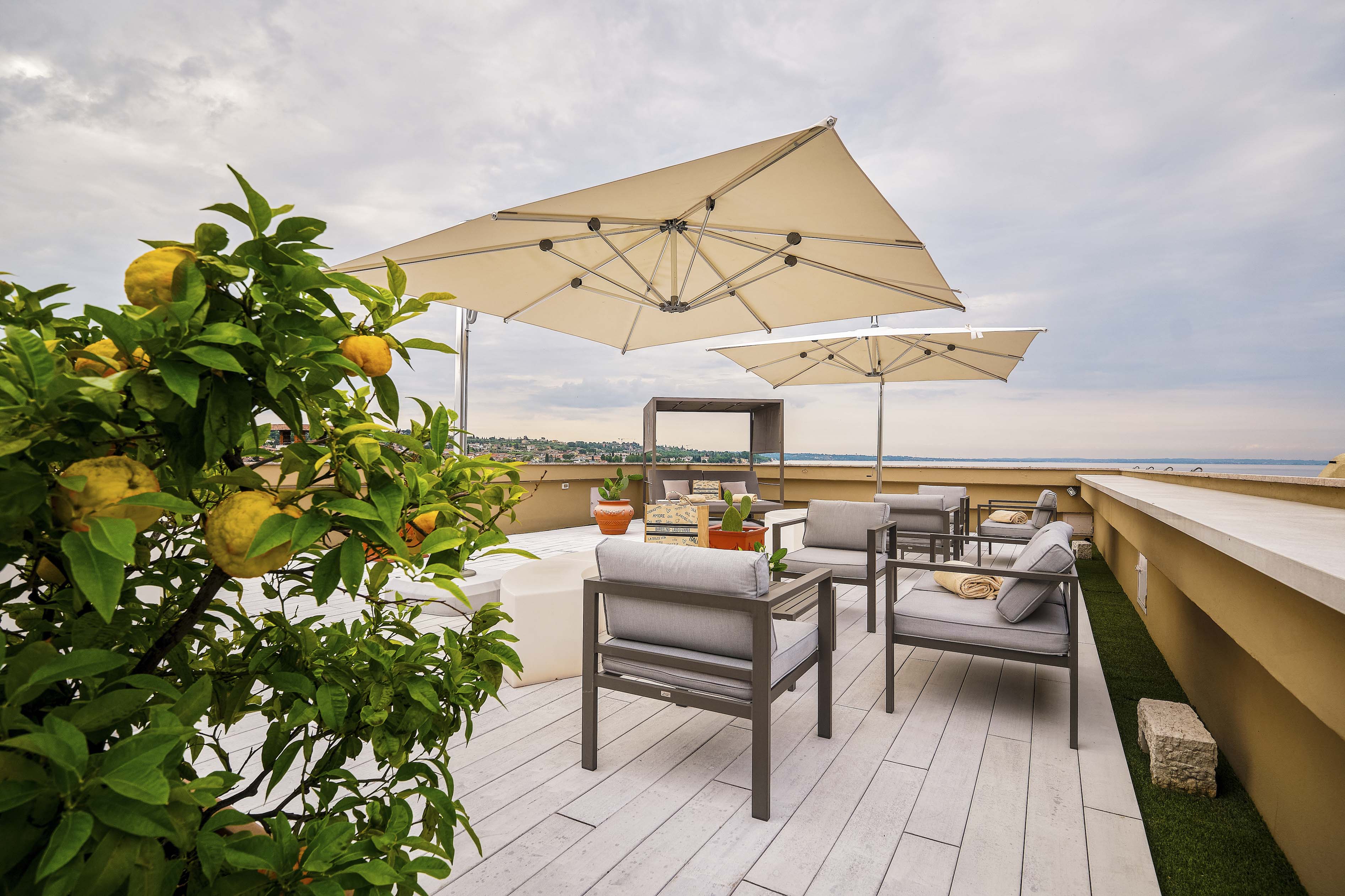 The panorama terrace of Hotel Kriss